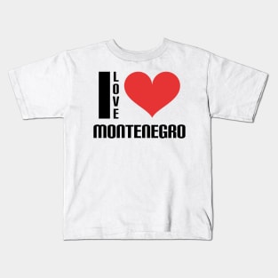 I love Montenegro Kids T-Shirt